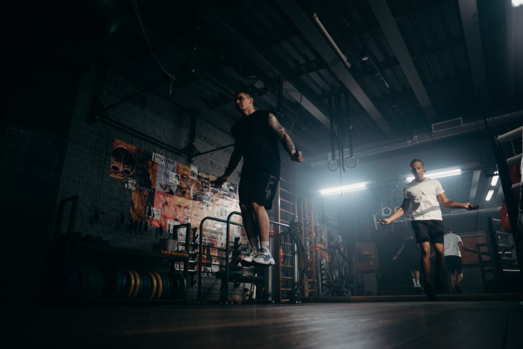 MMA Fighter doing Jump rope